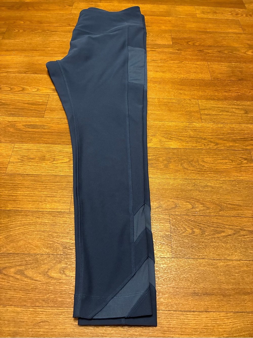 Women’s Mondetta Blue Athletic Leggings with Mesh Insets Size XL